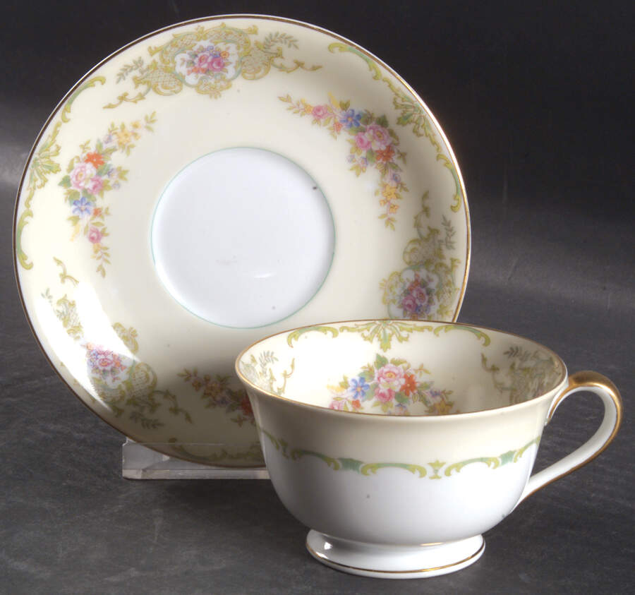 Glendola Footed Cup & Saucer Set by Noritake-1