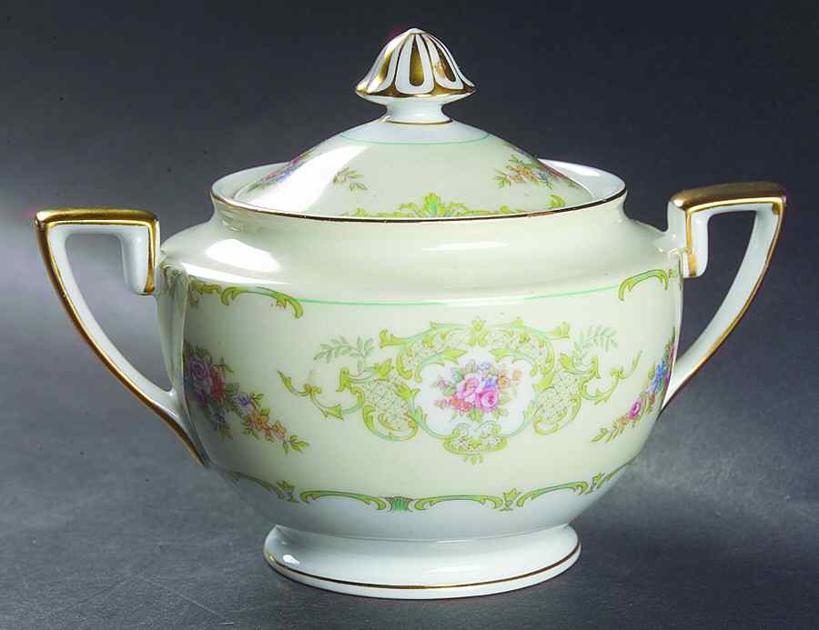Glendola Sugar Bowl & Lid by Noritake-1