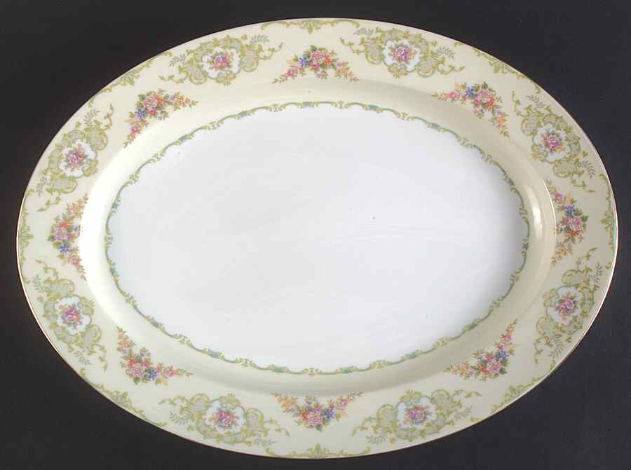 Glendola 16" Oval Serving Platter by Noritake-1