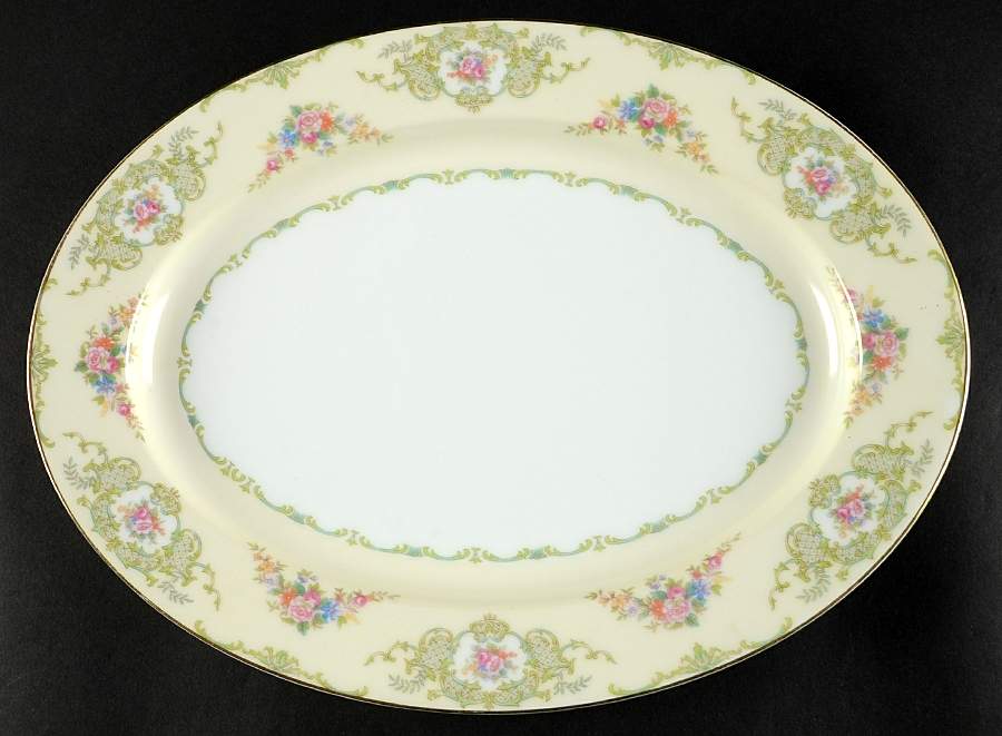 Glendola 13" Oval Serving Platter by Noritake-1