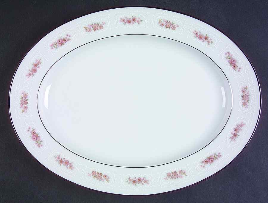 Glenaire 11" Oval Serving Platter by Noritake-1