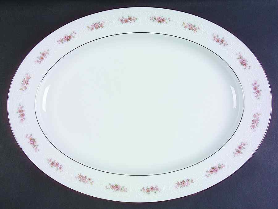 Glenaire 16" Oval Serving Platter by Noritake-1