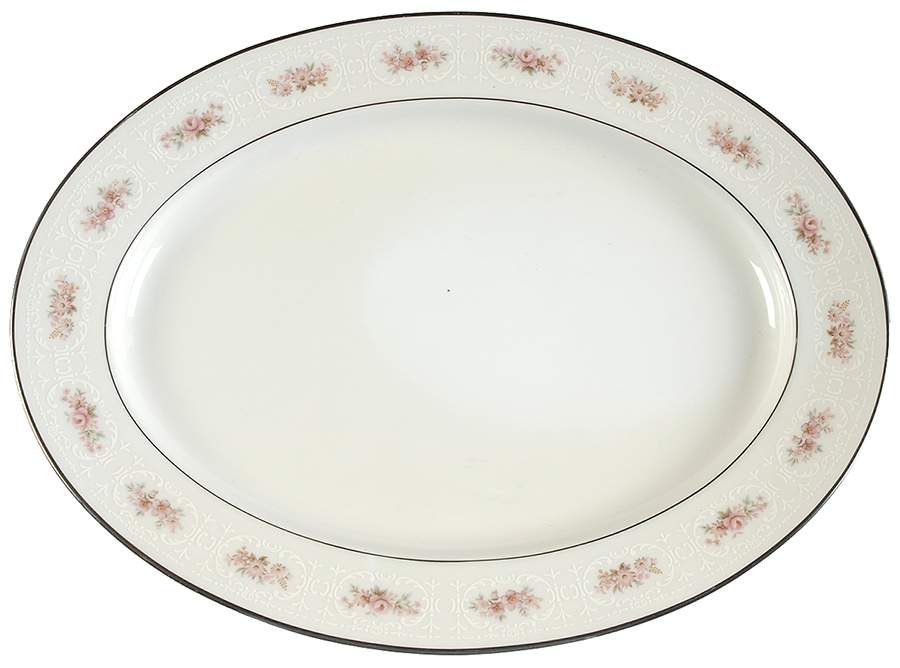 Glenaire 13" Oval Serving Platter by Noritake-1