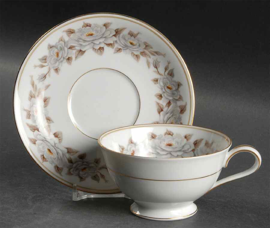 Glenbrook Footed Cup & Saucer Set by Noritake-1
