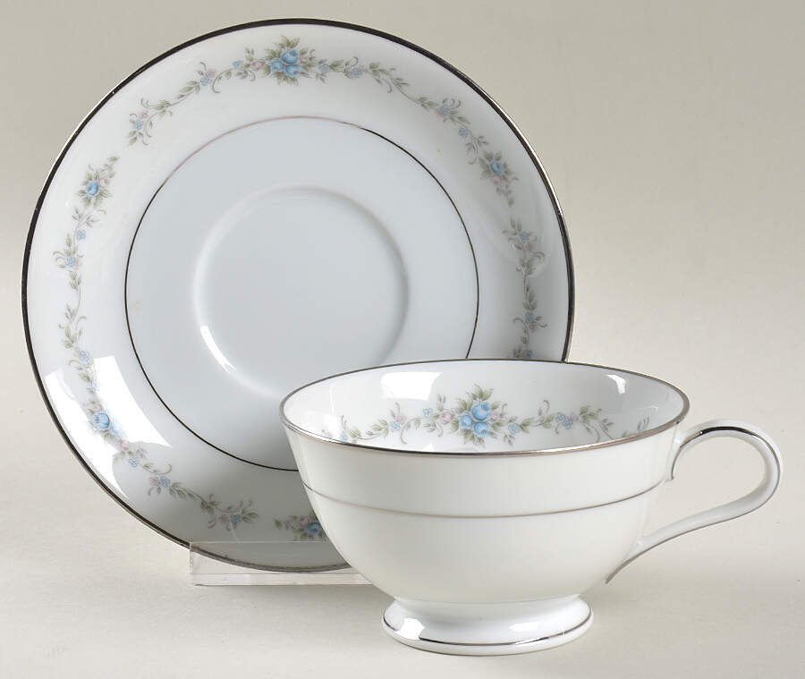 Glencoe Footed Cup & Saucer Set by Noritake-1