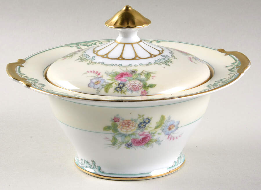 Glendon Sugar Bowl & Lid by Noritake-1