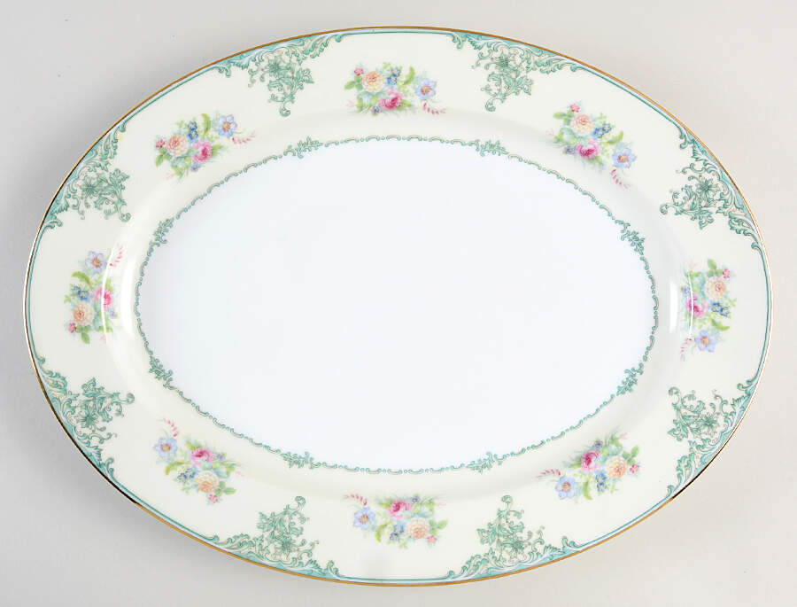 Glendon 16" Oval Serving Platter by Noritake-1