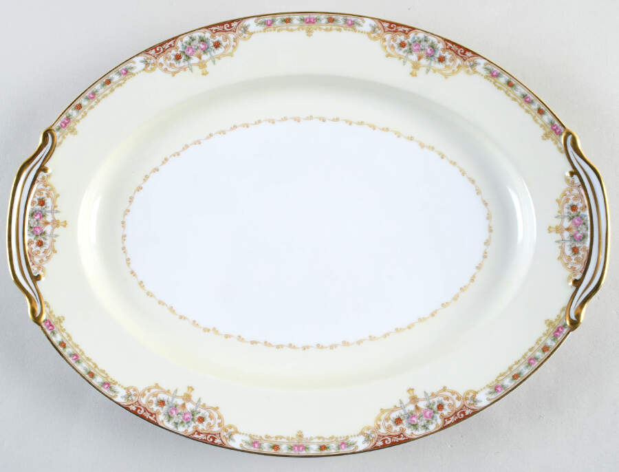 Glendale 13" Oval Serving Platter by Noritake-1
