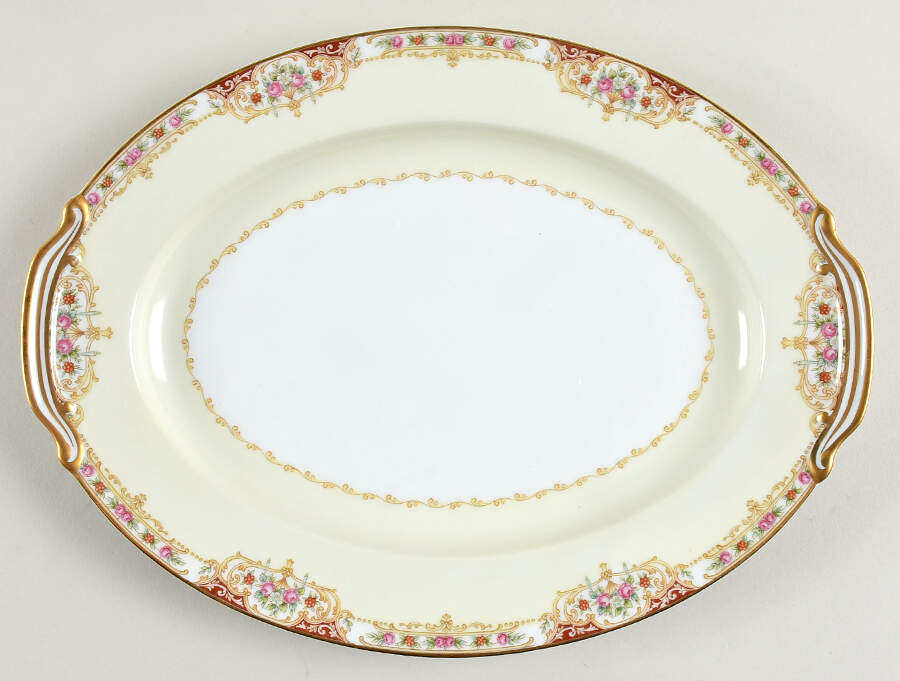 Glendale 12" Oval Serving Platter by Noritake-1