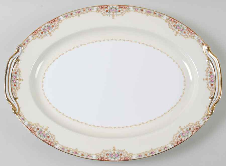 Glendale 16" Oval Serving Platter by Noritake-1