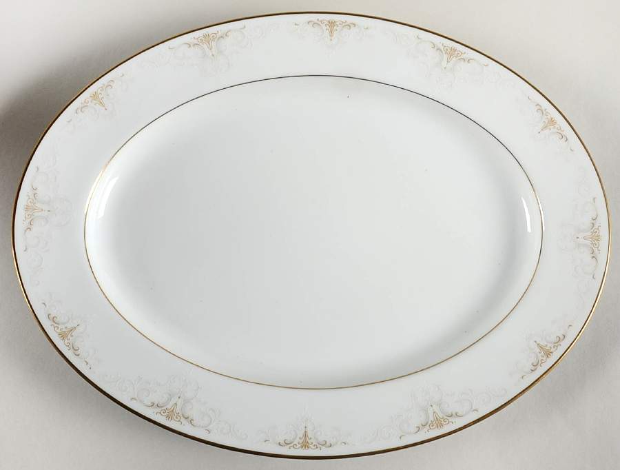 Glendola 13" Oval Serving Platter by Noritake-1