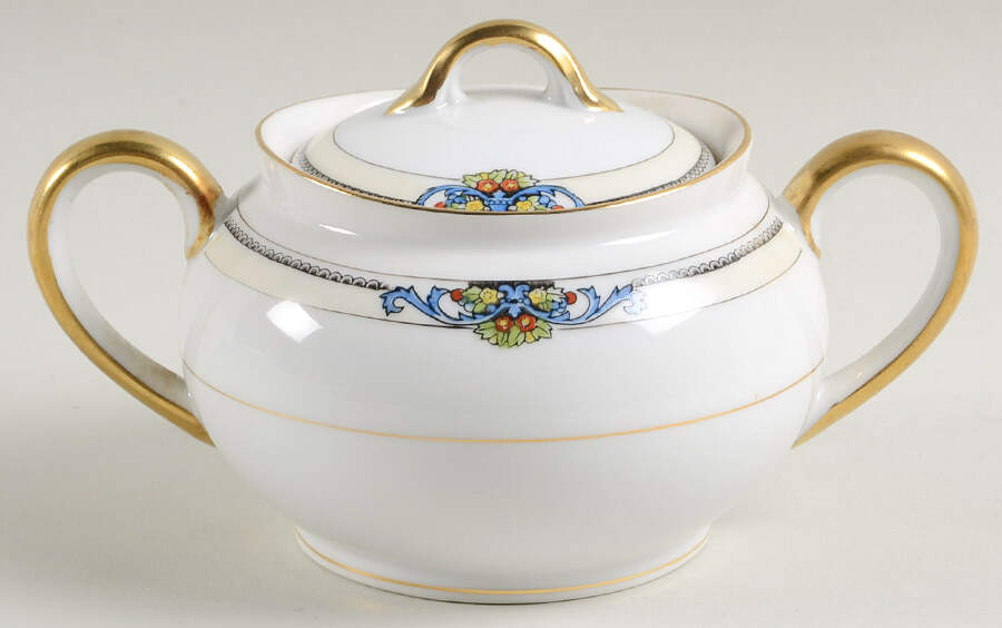Glenora Sugar Bowl & Lid by Noritake-1