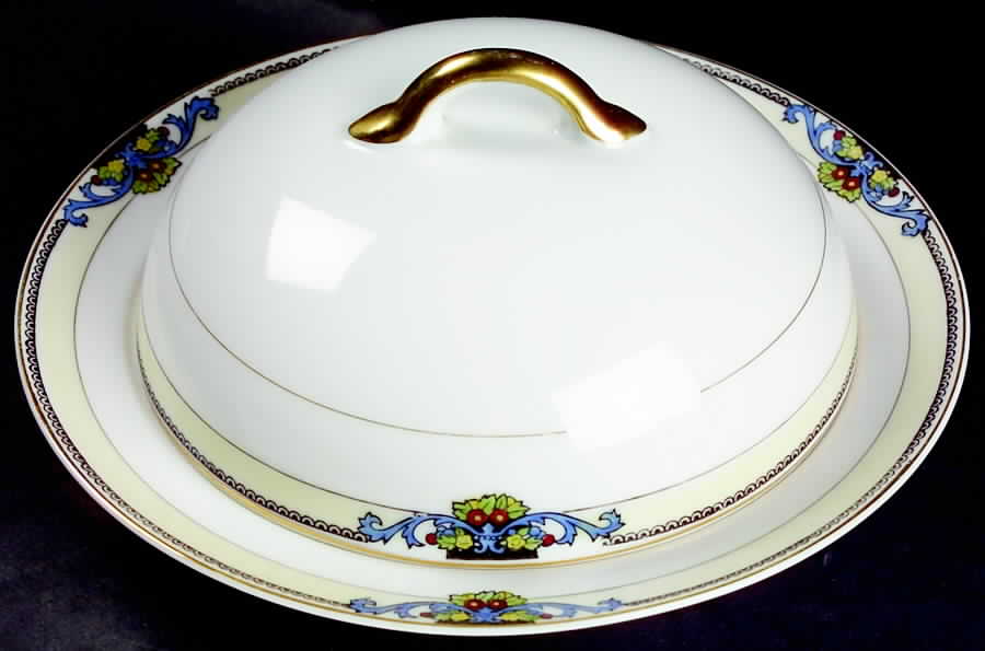 Glenora Round Covered Butter by Noritake-1