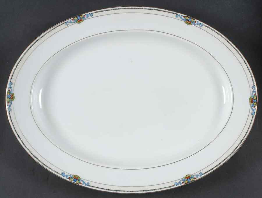 Glenora 16" Oval Serving Platter by Noritake-1