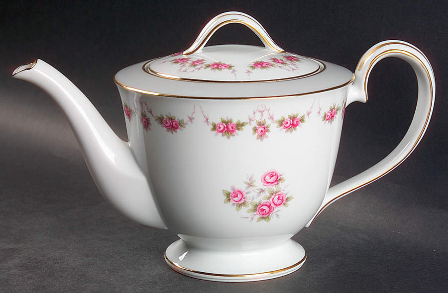 Glenrose Teapot & Lid by Noritake-1