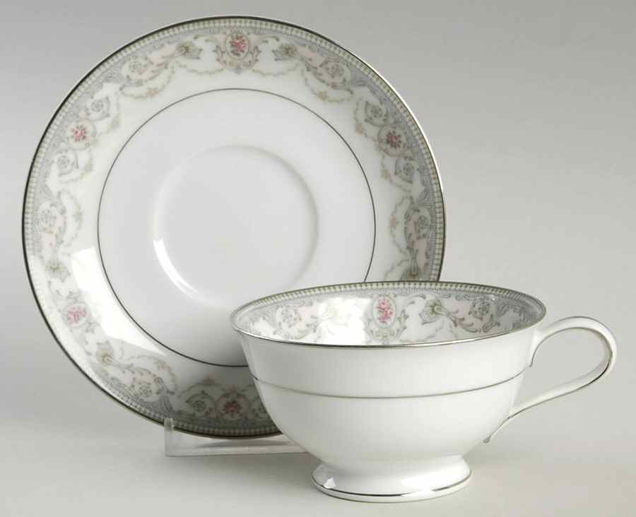 Glenville Footed Cup & Saucer Set by Noritake-1