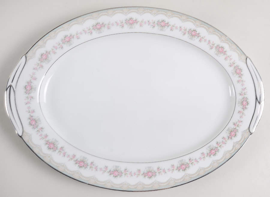 Glenwood (5770) 13" Oval Serving Platter by Noritake-1