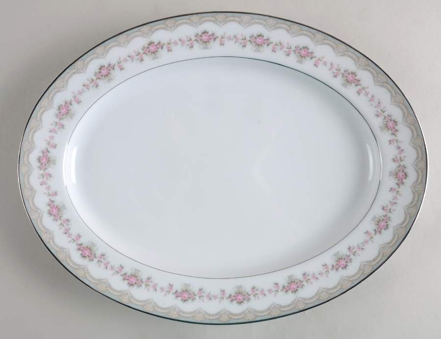 Glenwood (5770) 13" Oval Serving Platter by Noritake-1
