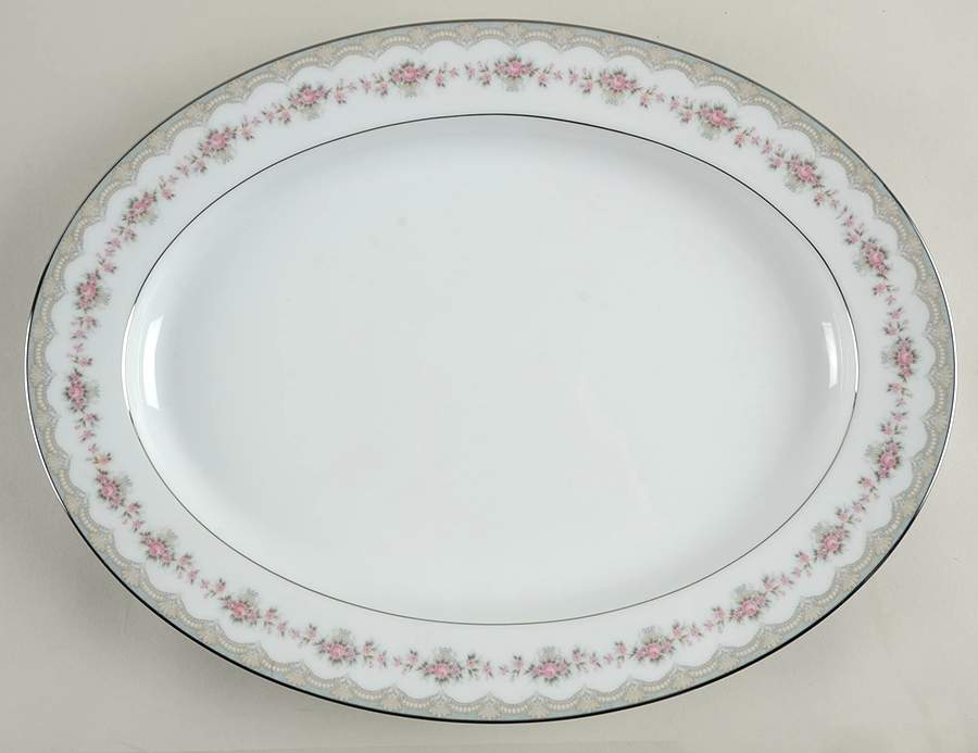 Glenwood (5770) 16" Oval Serving Platter by Noritake-1