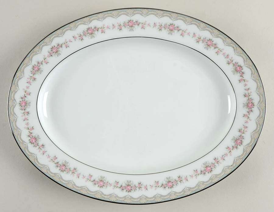 Glenwood (5770) 11" Oval Serving Platter by Noritake-1