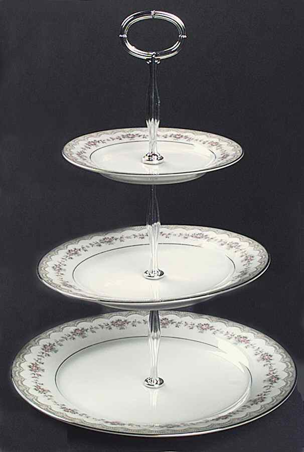 Glenwood (5770) 13 7/8"-14 1/4" 3-Tiered Serving Tray(DP,SP,BB) HC by Noritake-1