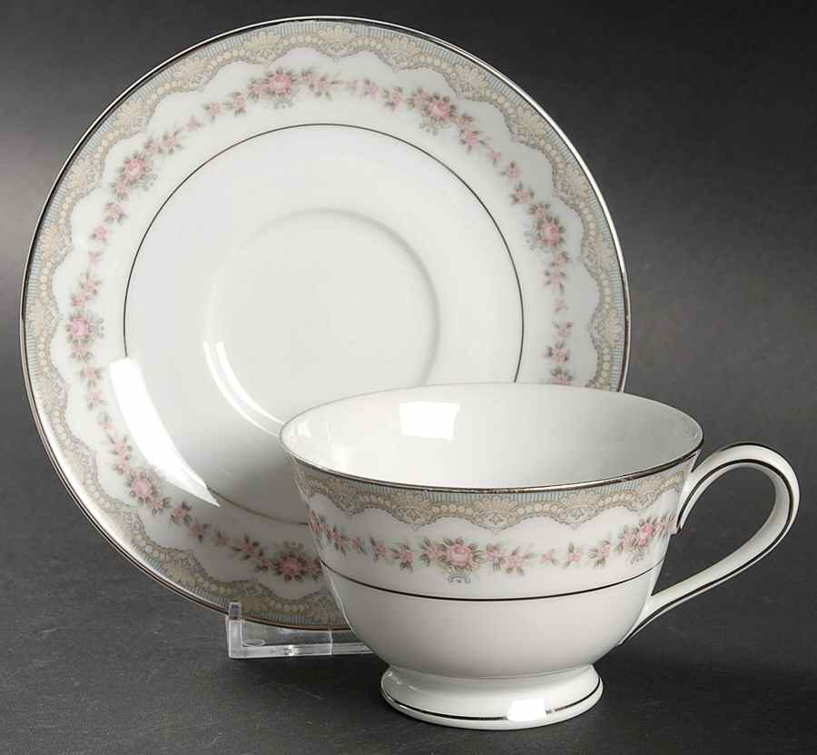 Glenwood (5770) Footed Cup & Saucer Set by Noritake-1