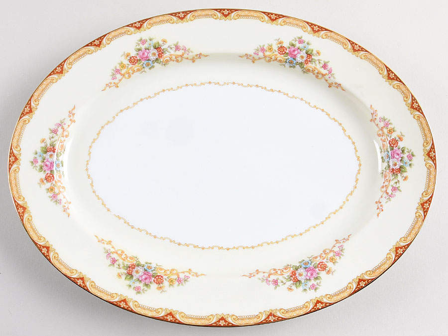 Glenwood (6500) 13" Oval Serving Platter by Noritake-1