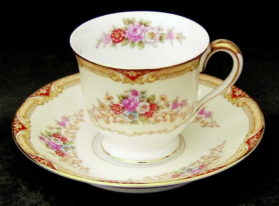 Glenwood (6500) Footed Demitasse Cup & Saucer Set by Noritake-1