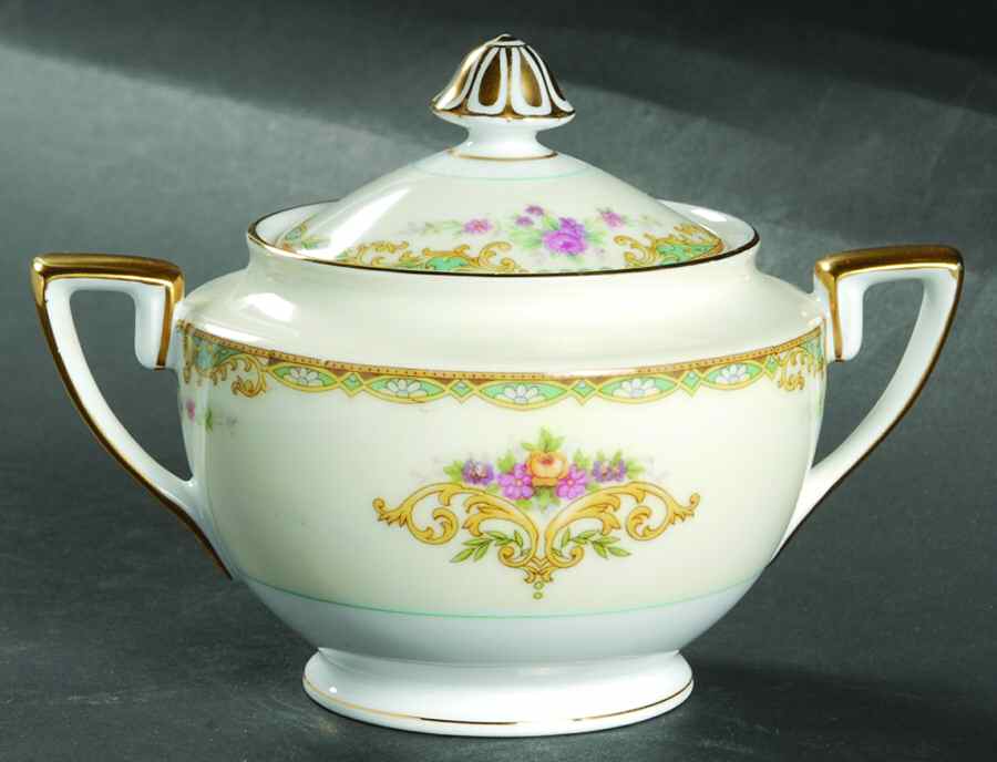 Gloria Sugar Bowl & Lid by Noritake-1