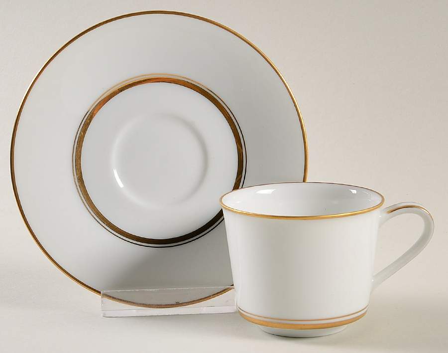 Gloria (6526) Flat Demitasse Cup & Saucer Set by Noritake-1