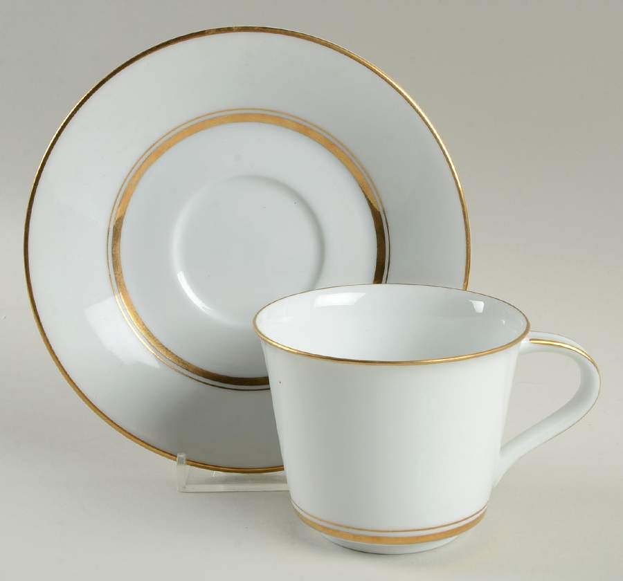 Gloria (6526) Flat Cup & Saucer Set by Noritake-1