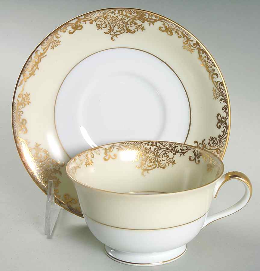 Glovern Footed Cup & Saucer Set by Noritake-1