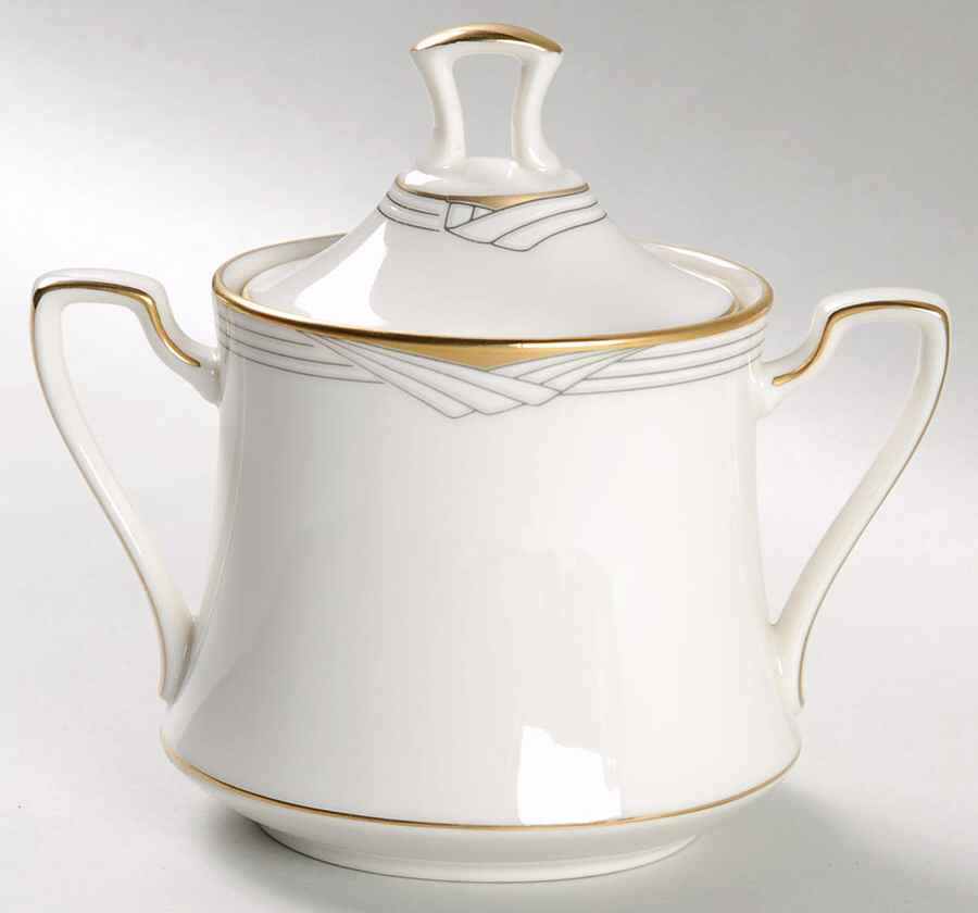 Golden Cove Sugar Bowl & Lid by Noritake-1