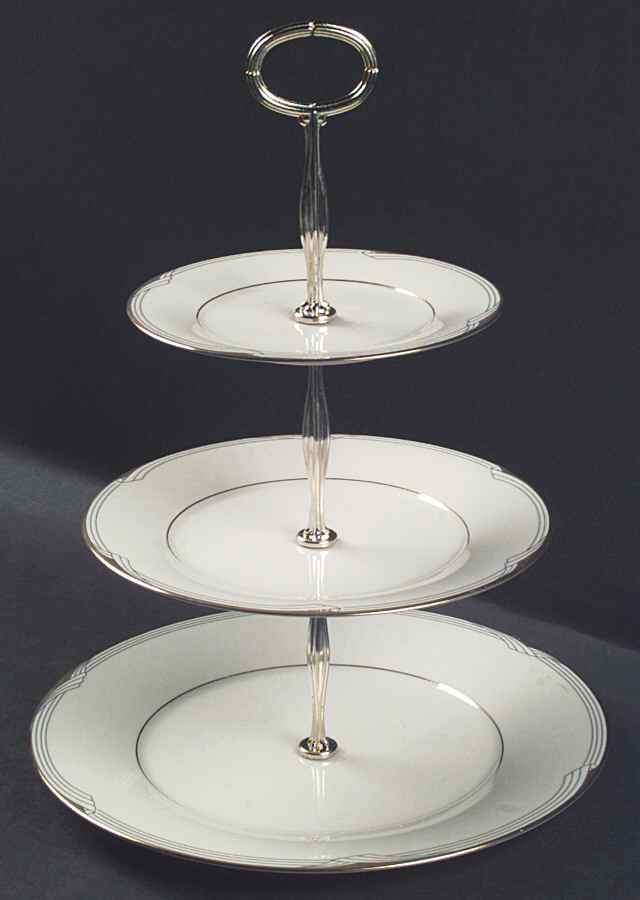 Golden Cove 13 7/8"-14 1/4" 3-Tiered Serving Tray(DP,SP,BB) HC by Noritake-1