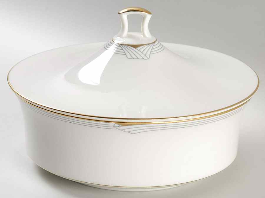 Golden Cove Large Round Covered Vegetable by Noritake-1
