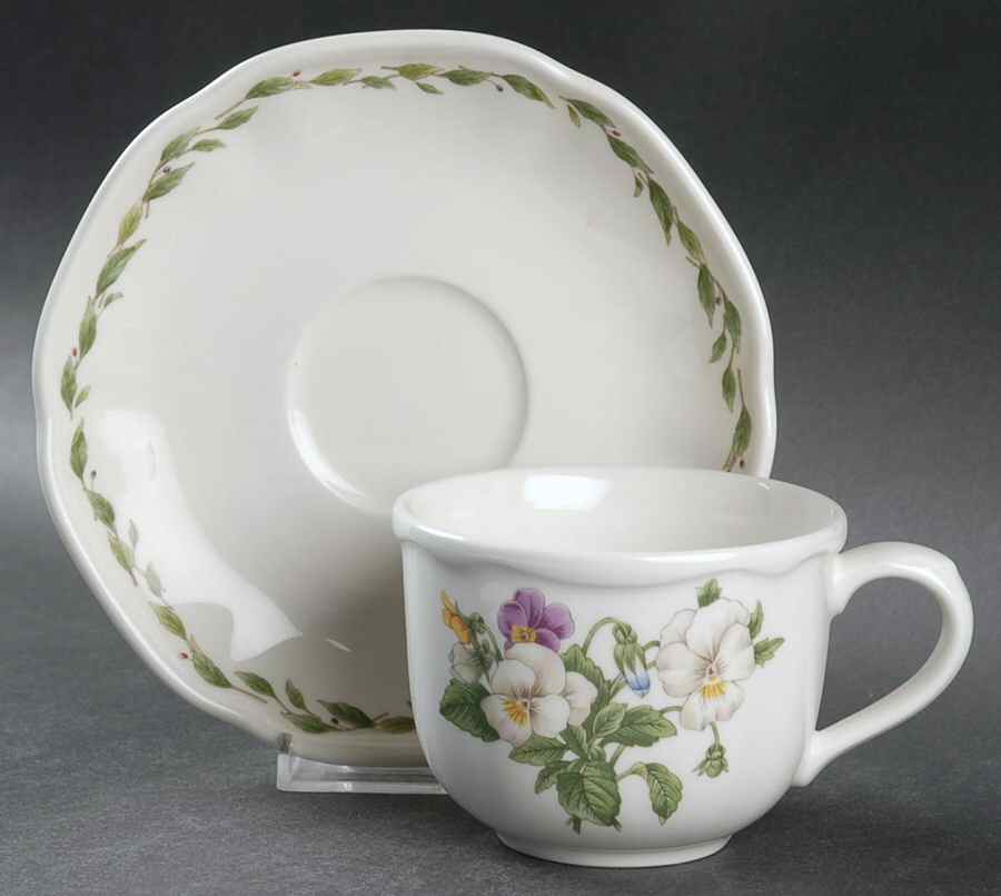 Gourmet Garden Flat Cup & Saucer Set by Noritake-1