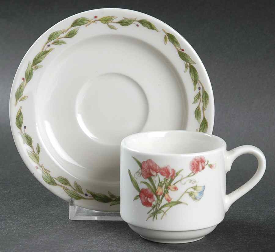 Gourmet Garden Flat Demitasse Cup & Saucer Set by Noritake-1