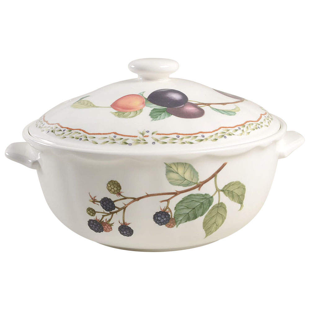 Gourmet Harvest 2.5 Qt Round Covered Casserole by Noritake-1