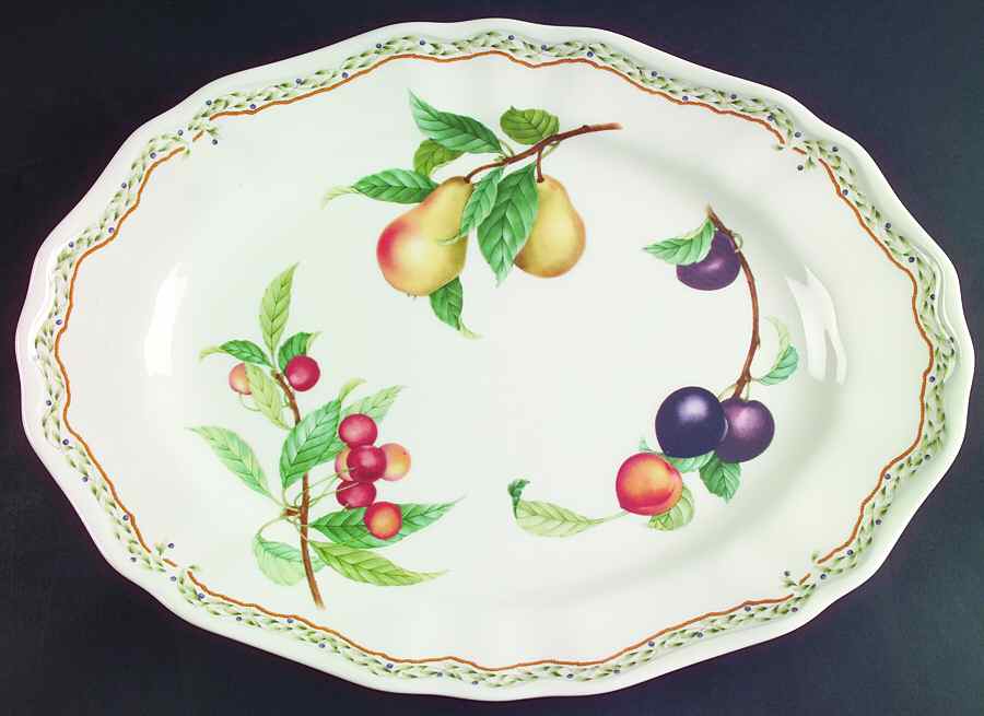 Gourmet Harvest 16" Oval Serving Platter by Noritake-1