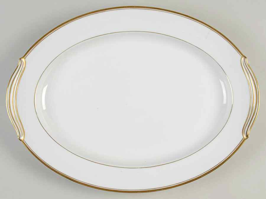 Goldart 16" Oval Serving Platter by Noritake-1