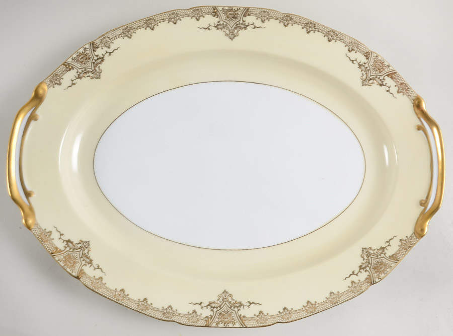 Goldale 16" Oval Serving Platter by Noritake-1