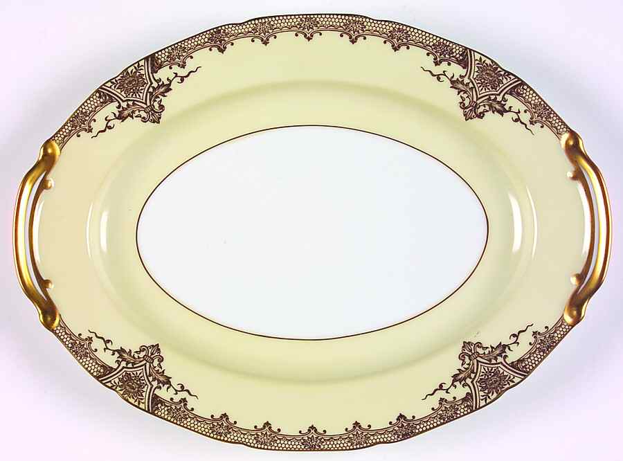 Goldale 11" Oval Serving Platter by Noritake-1
