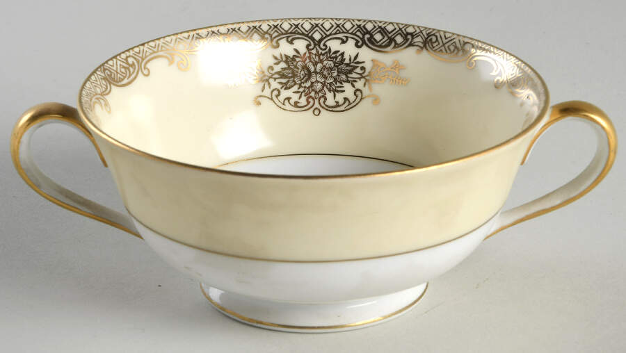 Goldalia Footed Cream Soup Bowl by Noritake-1