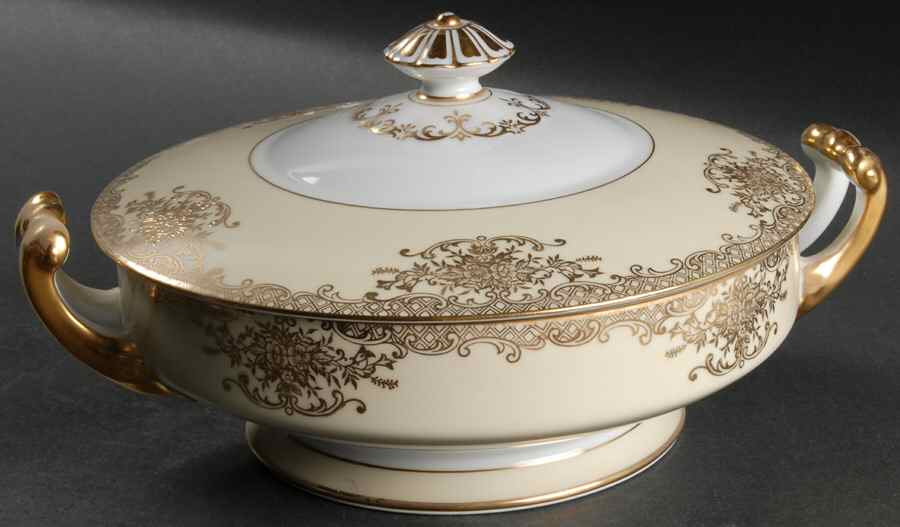 Goldalia Round Covered Vegetable by Noritake-1