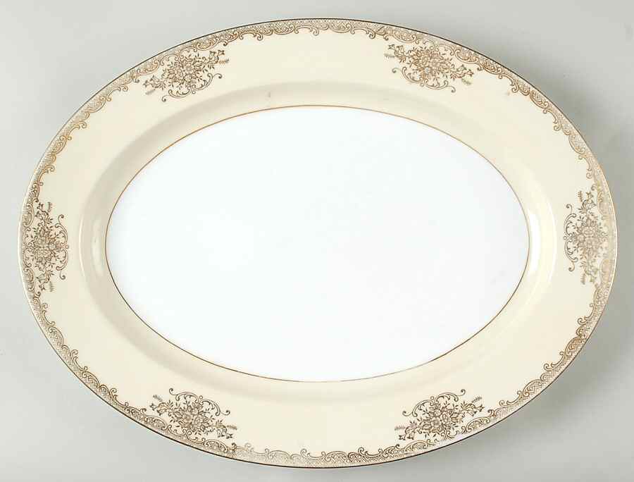 Goldalia 16" Oval Serving Platter by Noritake-1