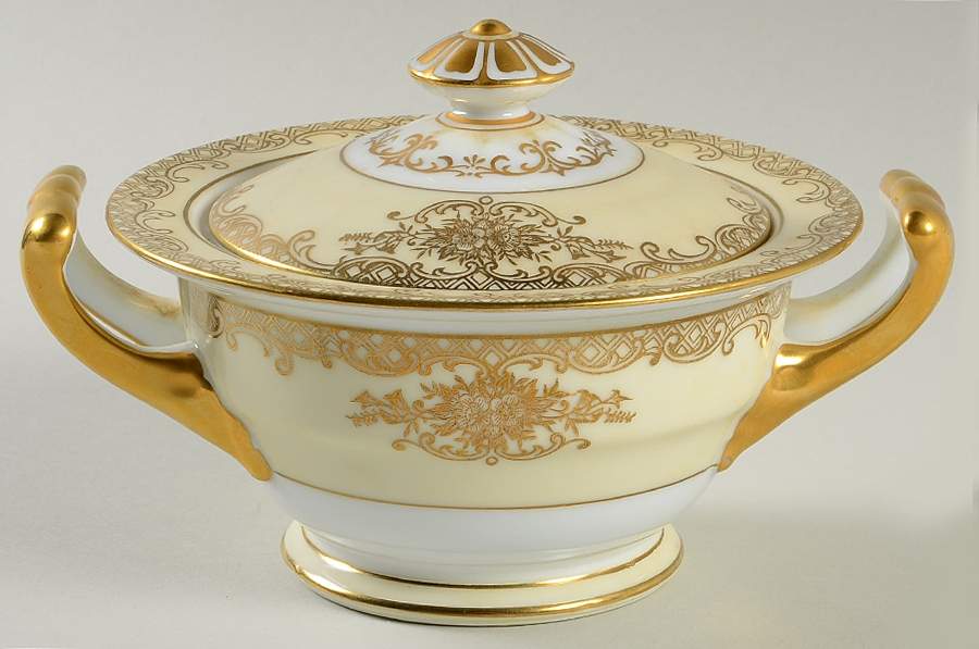 Goldalia Sugar Bowl & Lid by Noritake-1