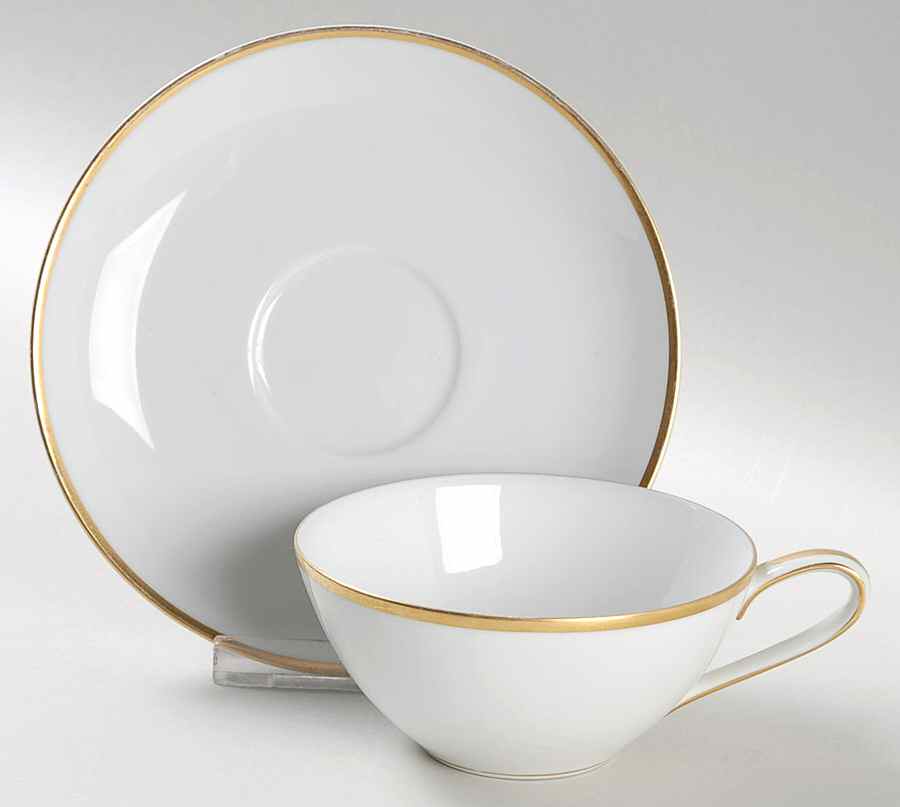 Goldawn Flat Cup & Saucer Set by Noritake-1