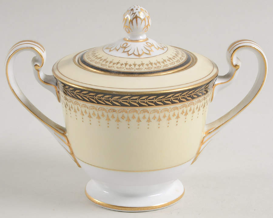 Goldbeam Mini Sugar Bowl & Lid by Noritake-1