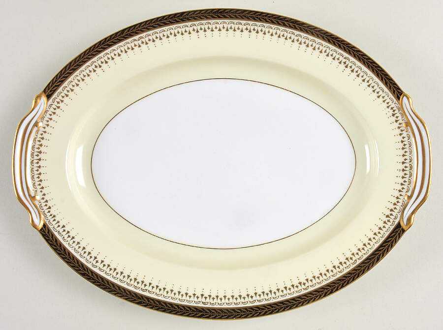 Goldbeam 12" Oval Serving Platter by Noritake-1