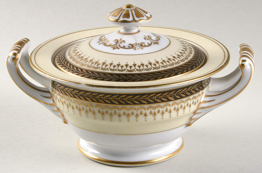 Goldbeam Sugar Bowl & Lid by Noritake-1